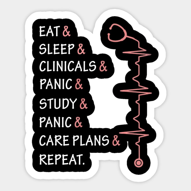 Funny Nursing Student Nurse Gift Idea Sticker by MarrinerAlex